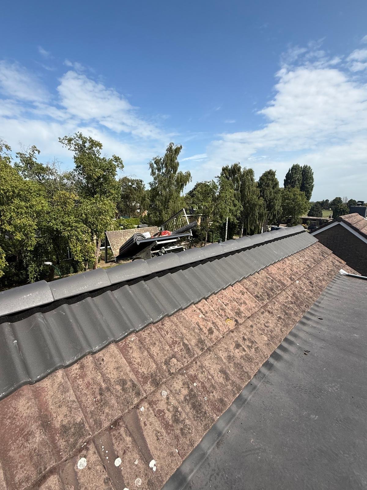 Nokvorsten renovatie op dak